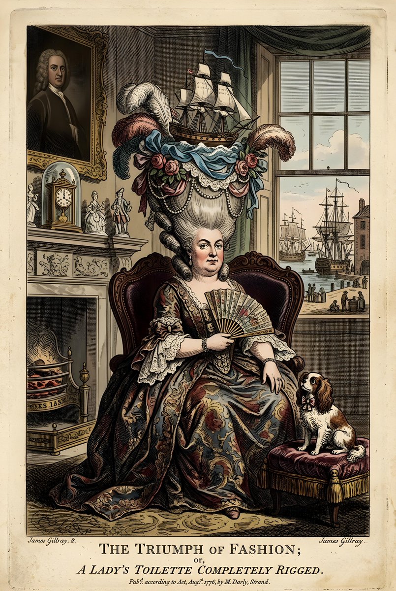 Vintage British Satirical Caricature