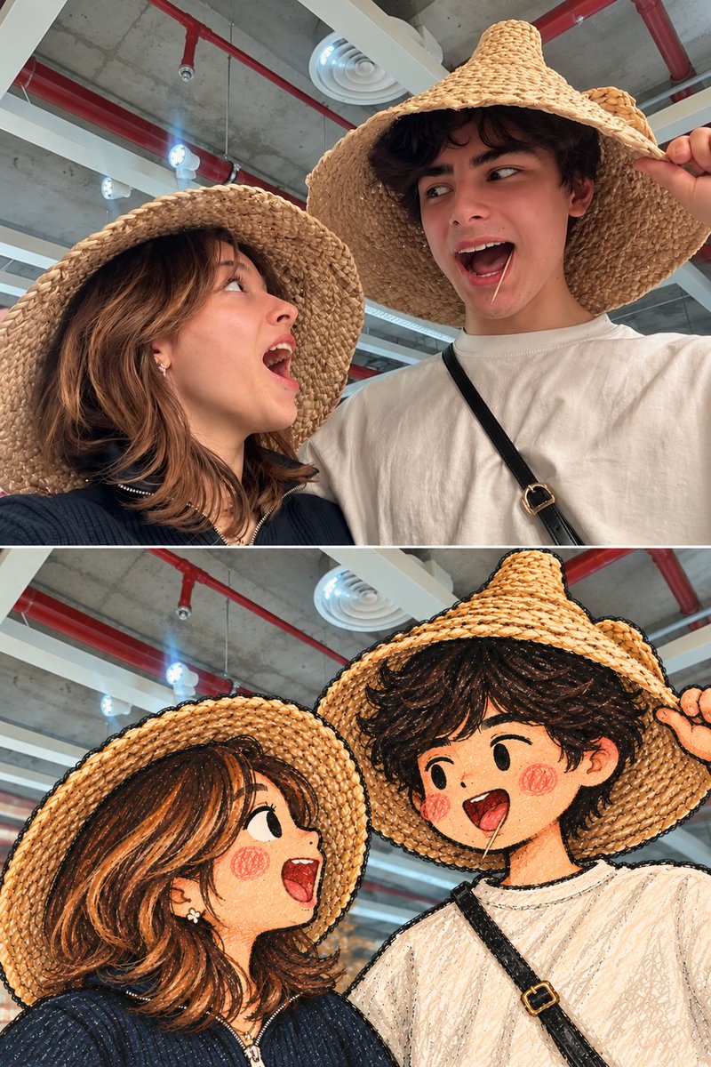 Crayon Doodle Photo Transformation