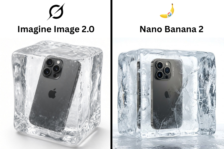 Product in Ice Cube Minimalist