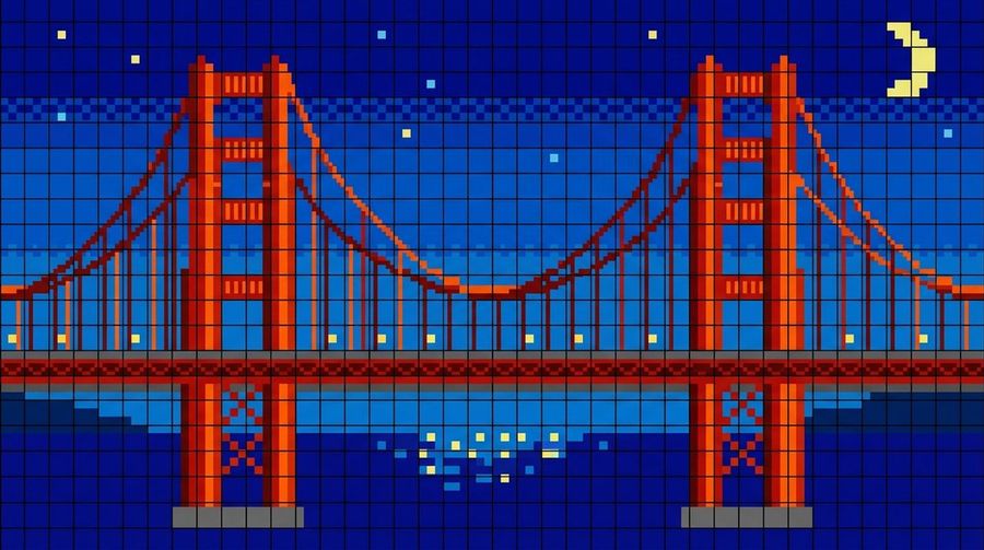 Golden Gate Bridge LED Screen