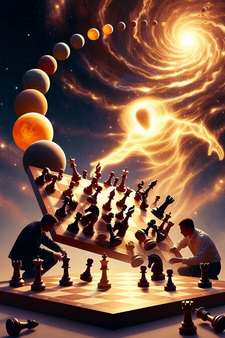 Cosmic Chessboard Energy Being