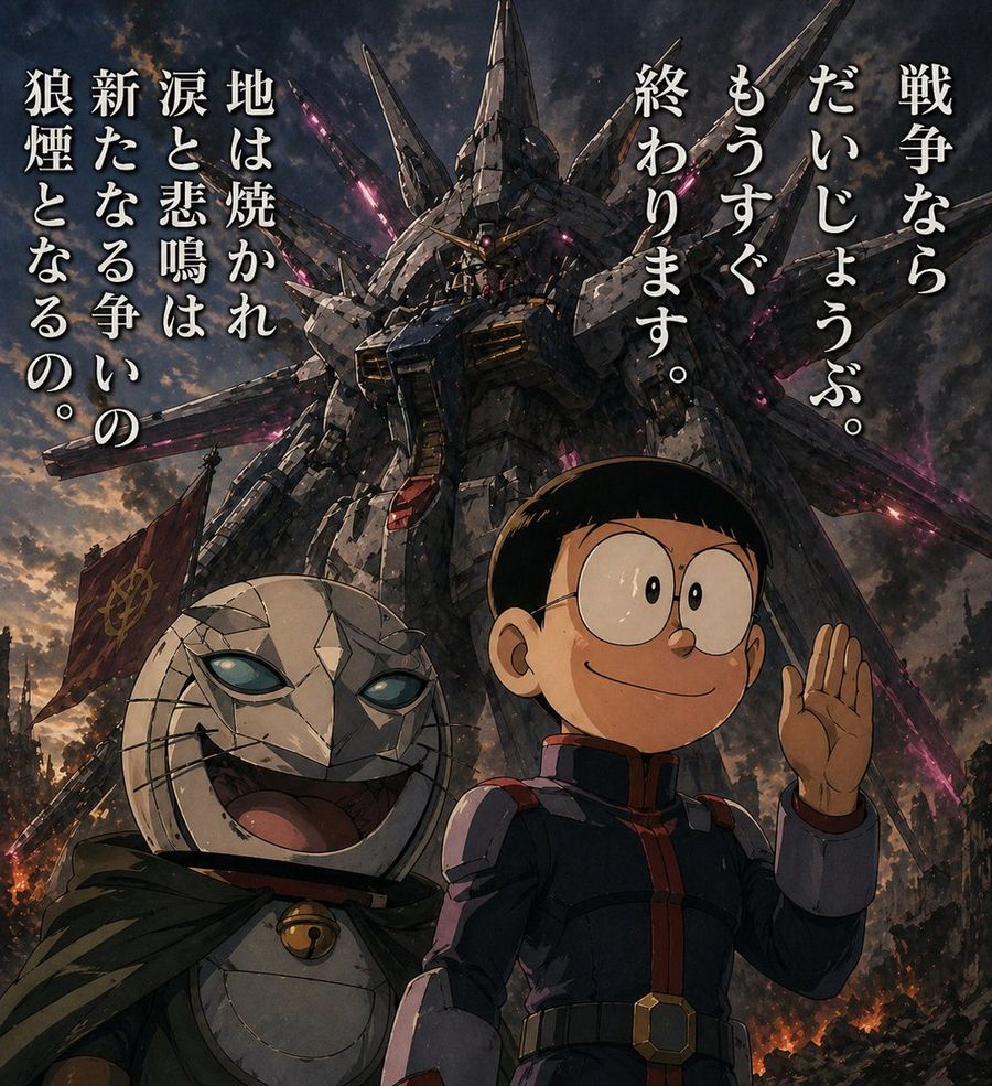 Manga Storyboard to Apocalyptic Mecha Poster