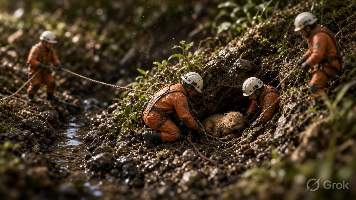 Cinematic Miniature Rescue Scene