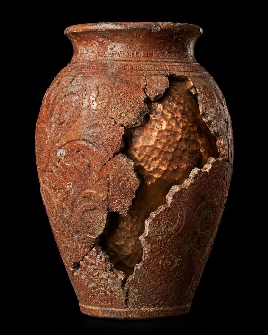 Broken Ancient Terracotta Vase