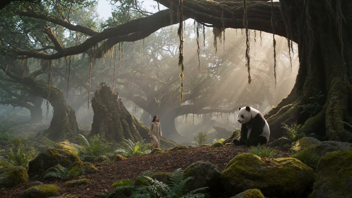Ancient Forest and Panda Cinematic