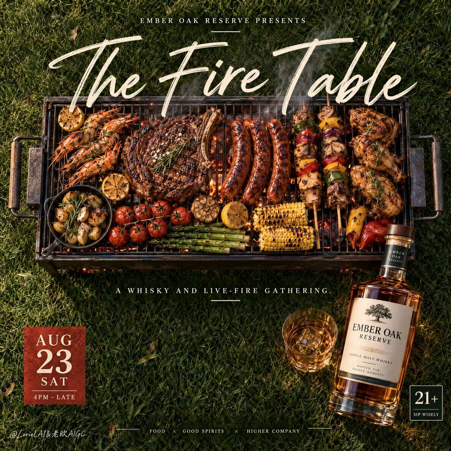 Luxury Whiskey Event Poster Prompt