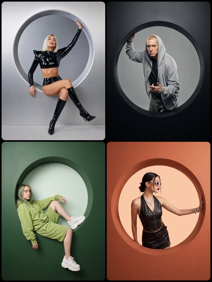 Studio Portrait in Circular Wall Cutout