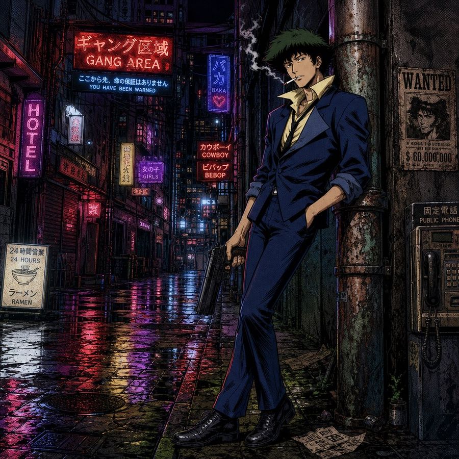 Spike Spiegel 漫画风格
