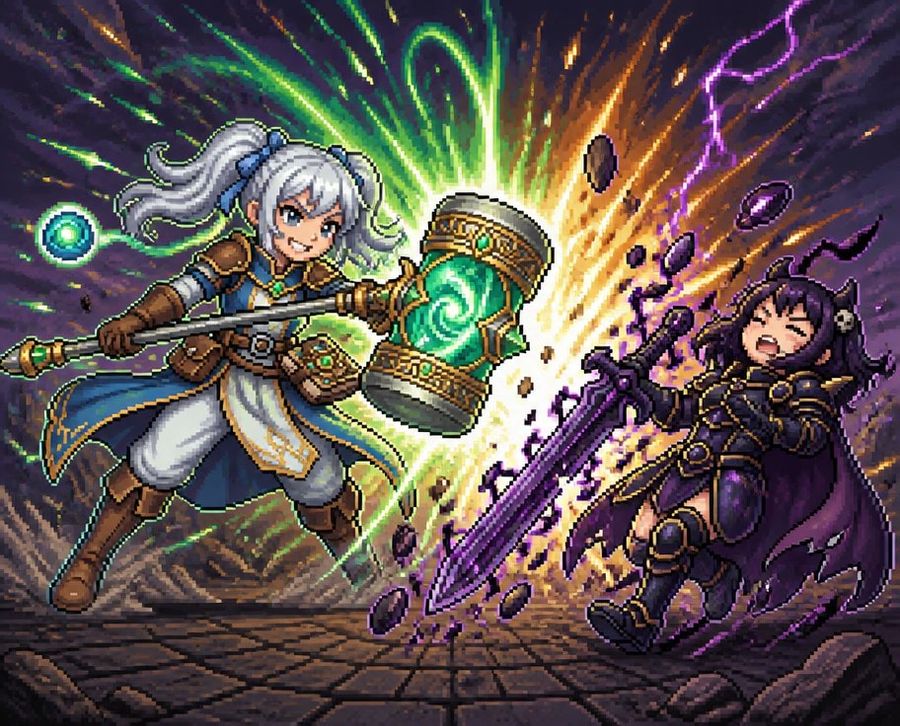 Pixel Art Warhammer Duel
