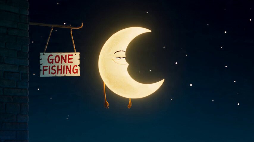 Pixar Style Moon Vacation Storyboard