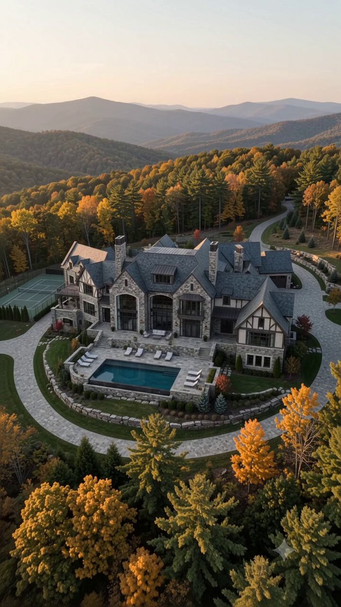 Tudor Modern Estate in the Blue Ridge Mountains