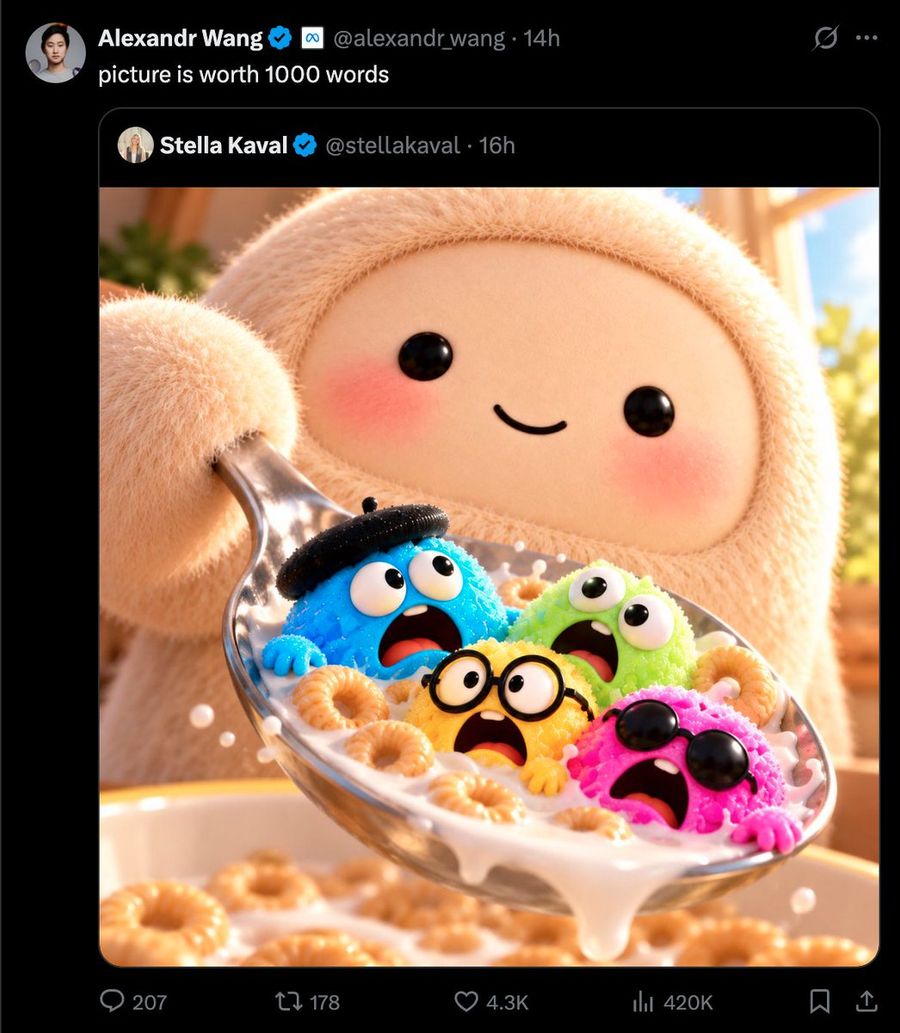 Little Monsters on a Cereal Spoon