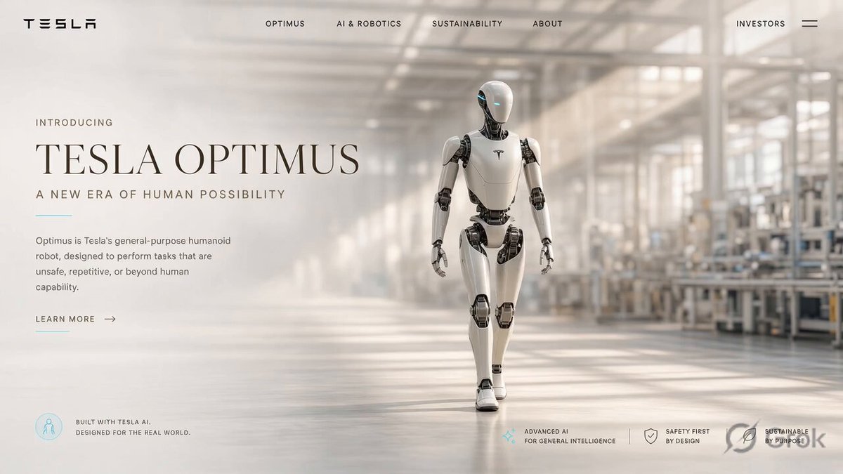 Tesla Optimus 工厂英雄视频