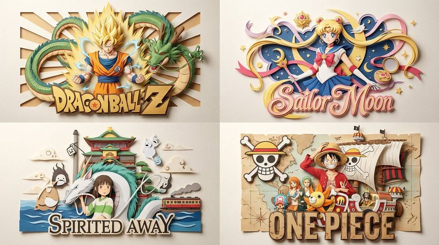Papercut Relief Anime Style