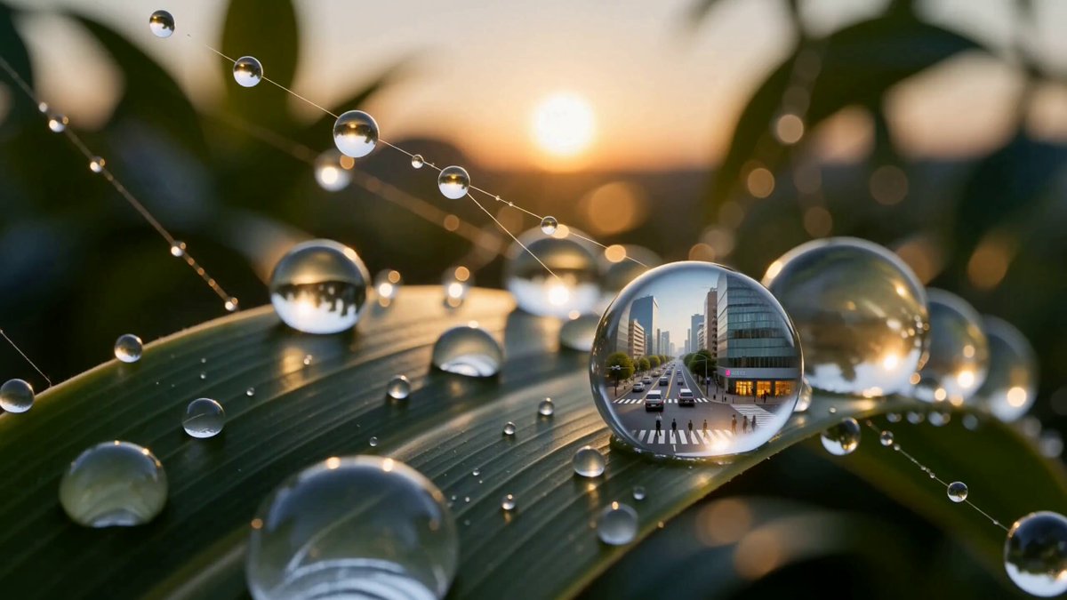 Microscopic Morning Dew World