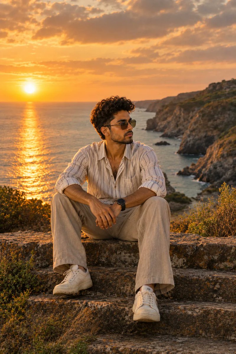 Golden Hour Coastal Portrait