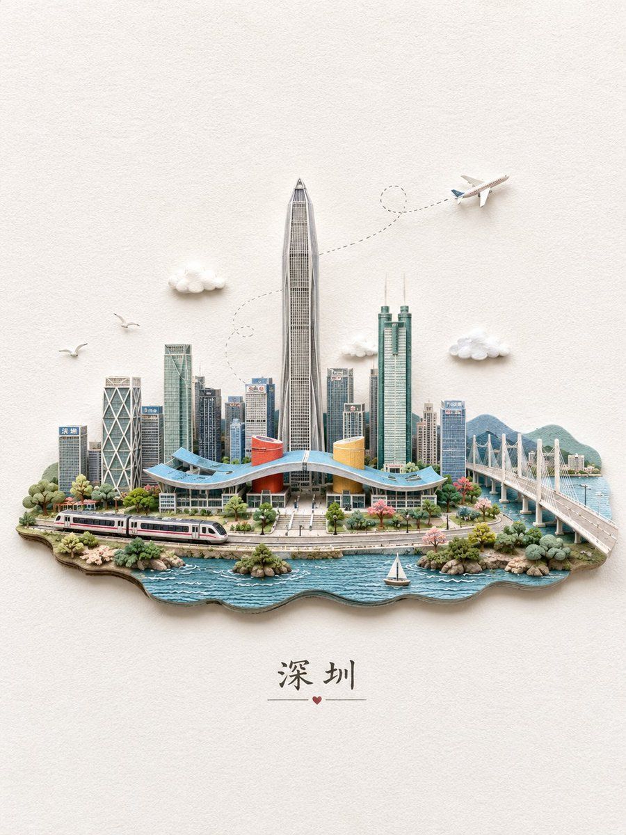 Shenzhen Miniature Paper Art Diorama