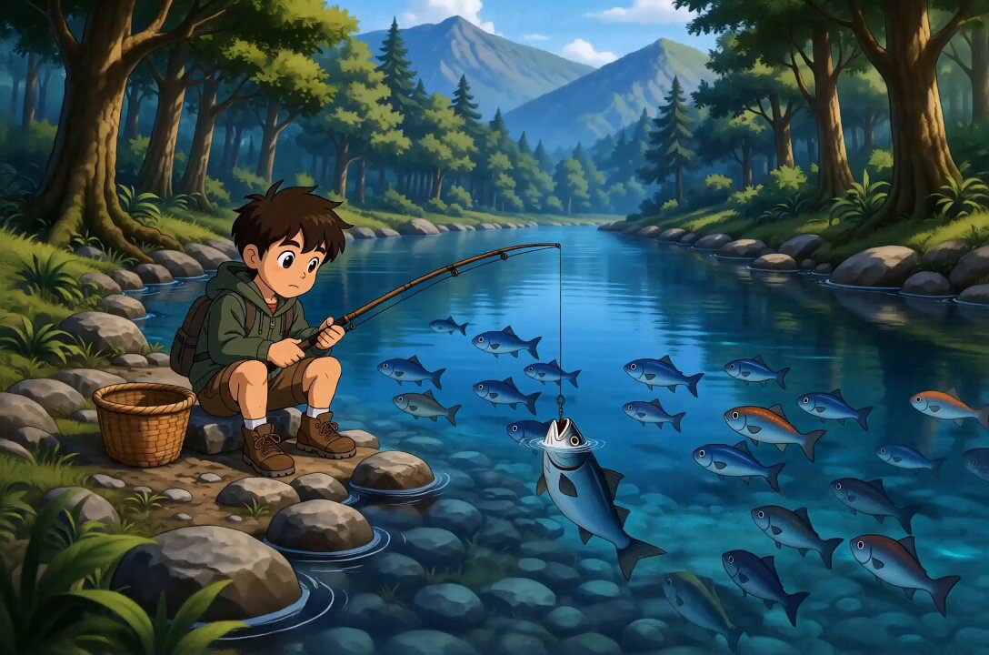 Cute Forest Fishing Anime Adventure