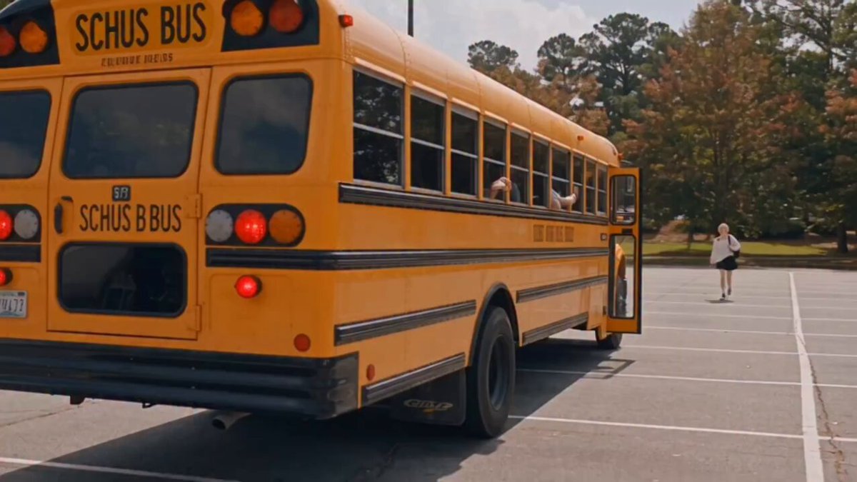 Cinematic School Bus Supernatural Girl Video Prompt