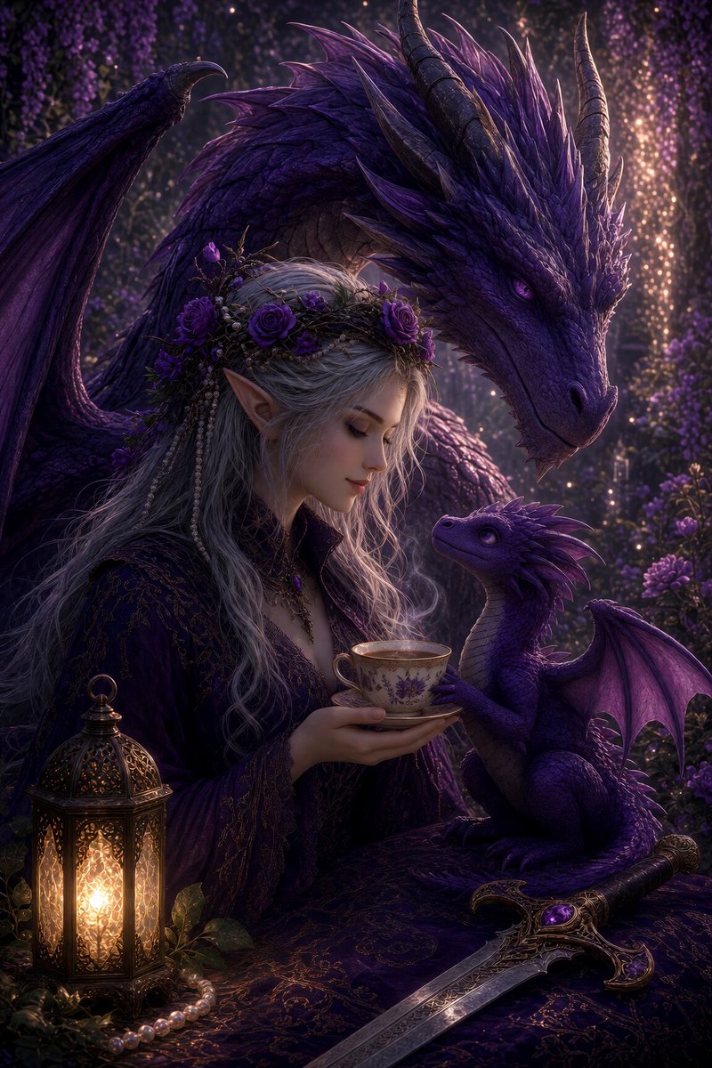 Ebony Dragon Tea Party Animation