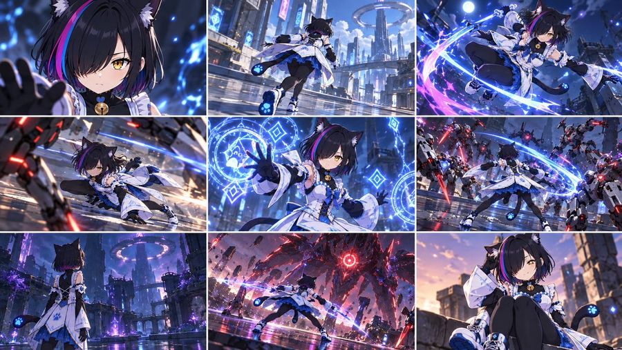 3D Action Game Character Storyboard