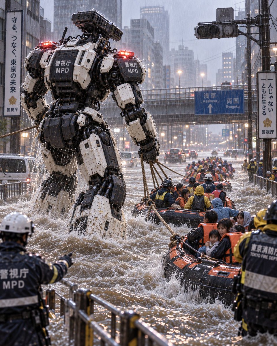 Police Robot Rescue Scene