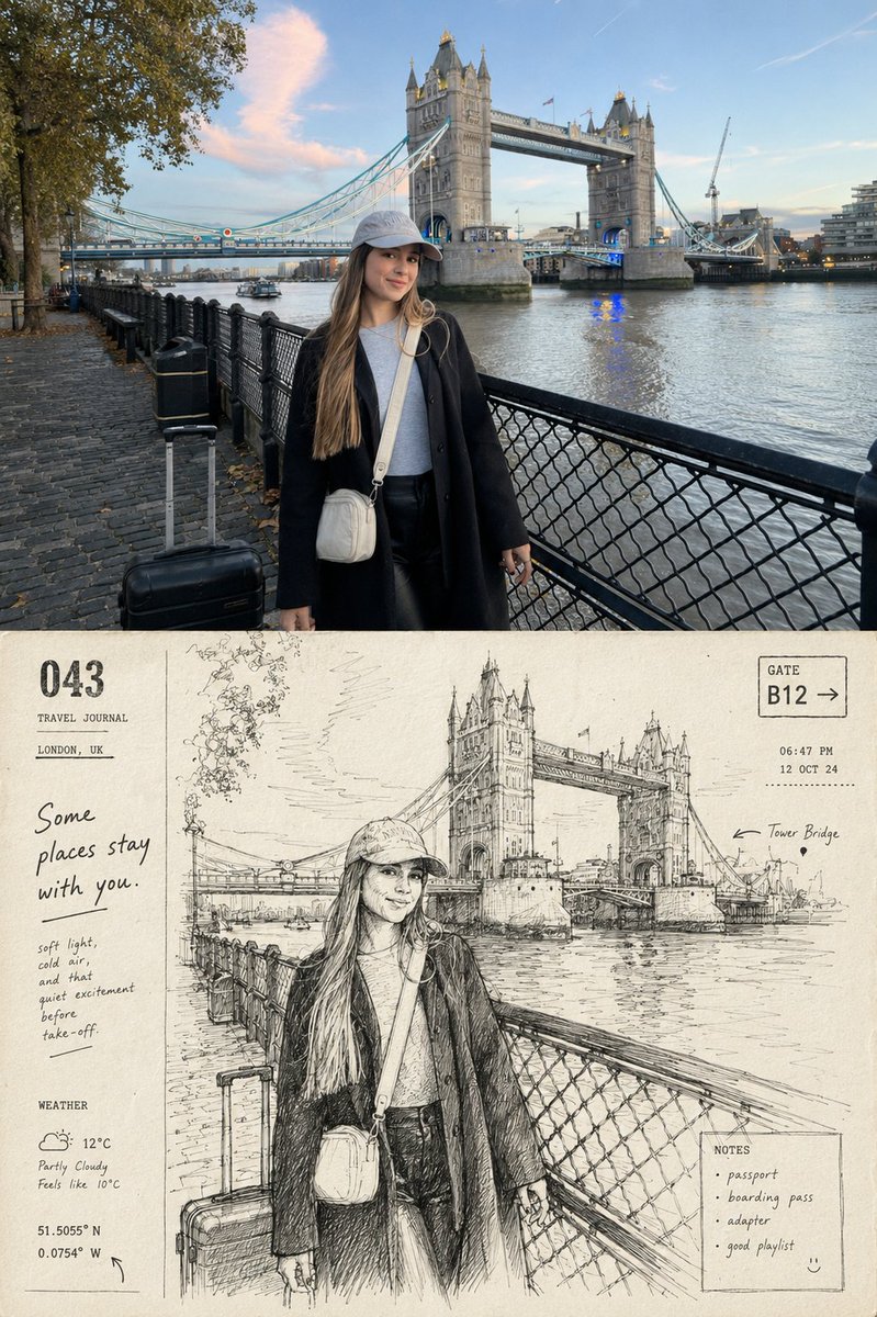 Travel Departure Journal Scrapbook