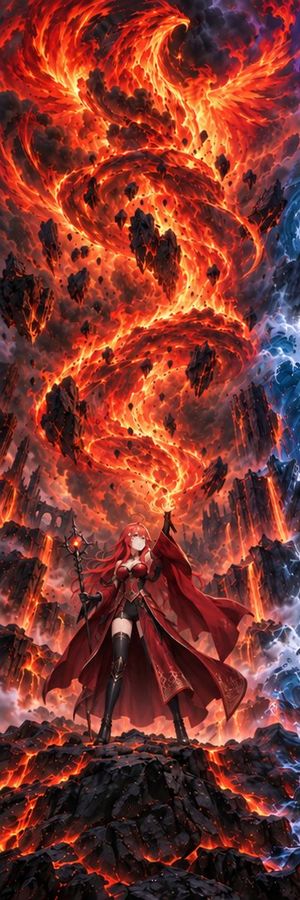 Flame Witch Queen Fantasy Art