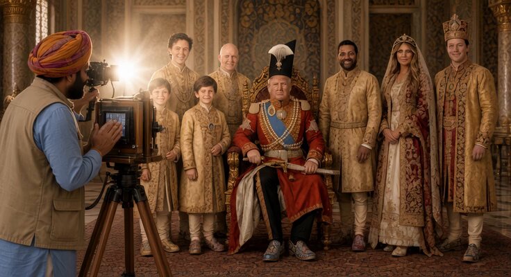 Qajar Court Group Portrait