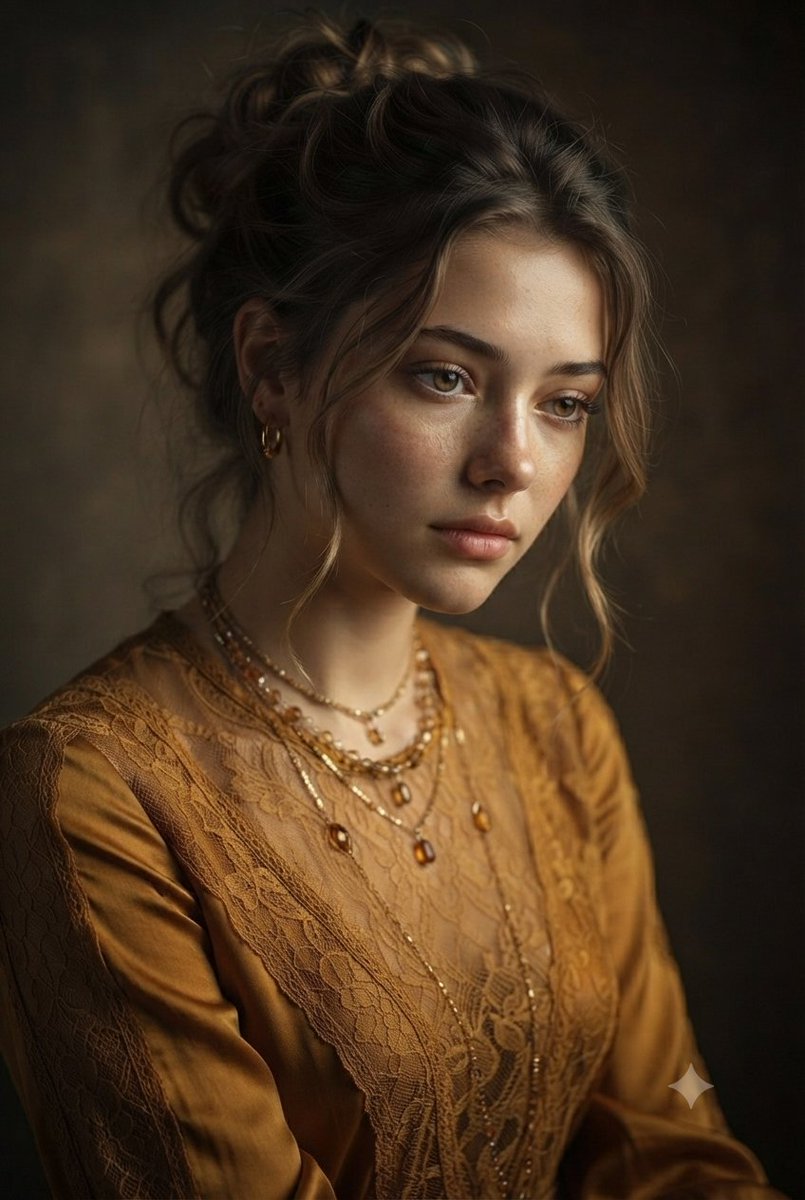 Vintage Mustard Yellow Dress Portrait