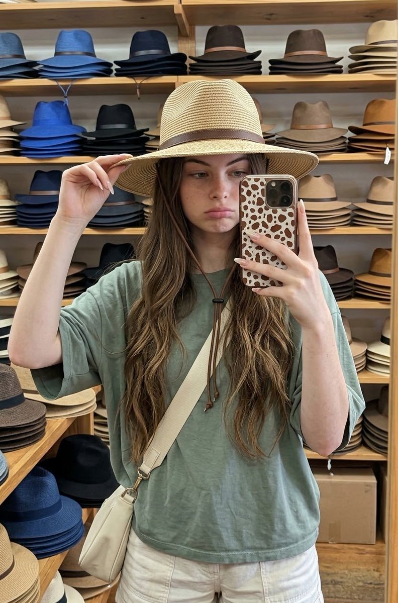 Hat Shop Selfie Portrait Prompt