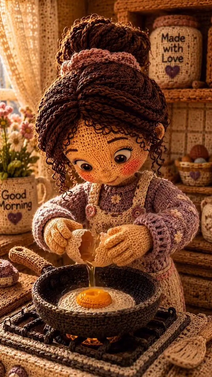 Yarn Doll Stop-Motion: Breakfast Time