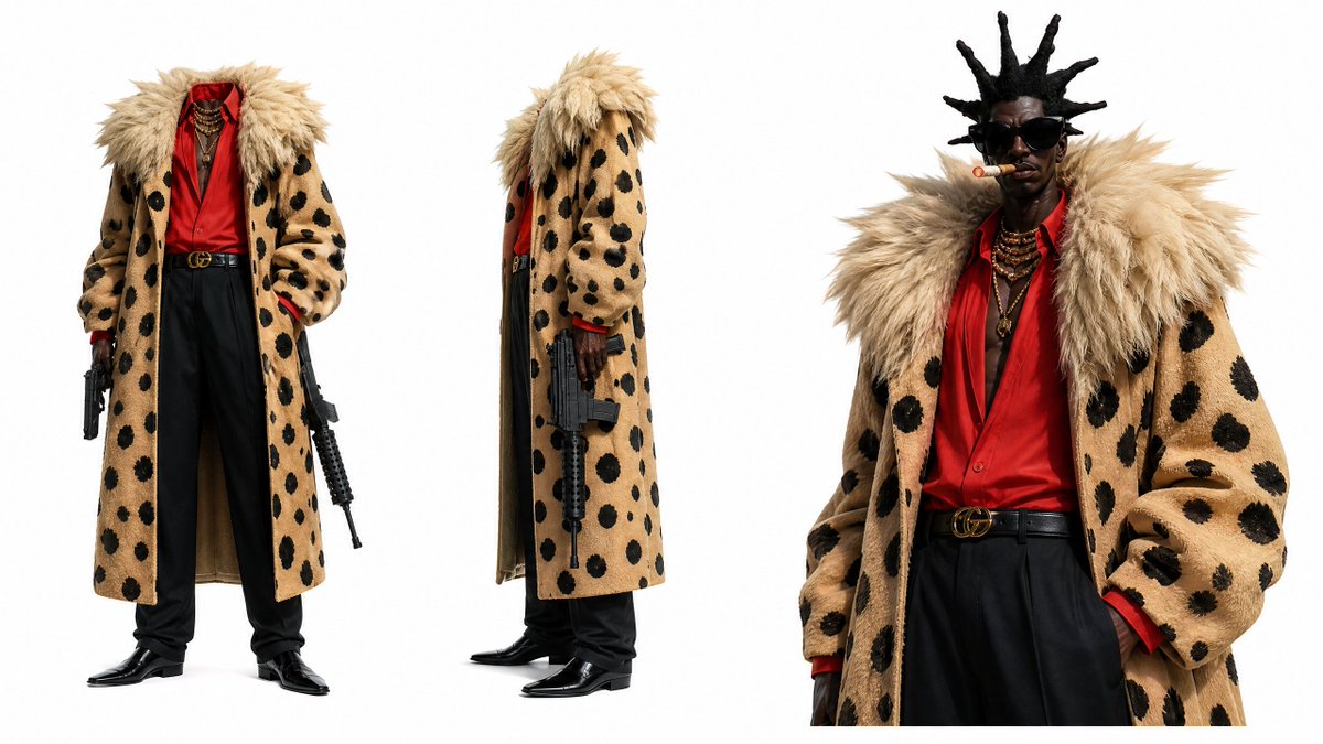 Photorealistic Fur Coat Character Design