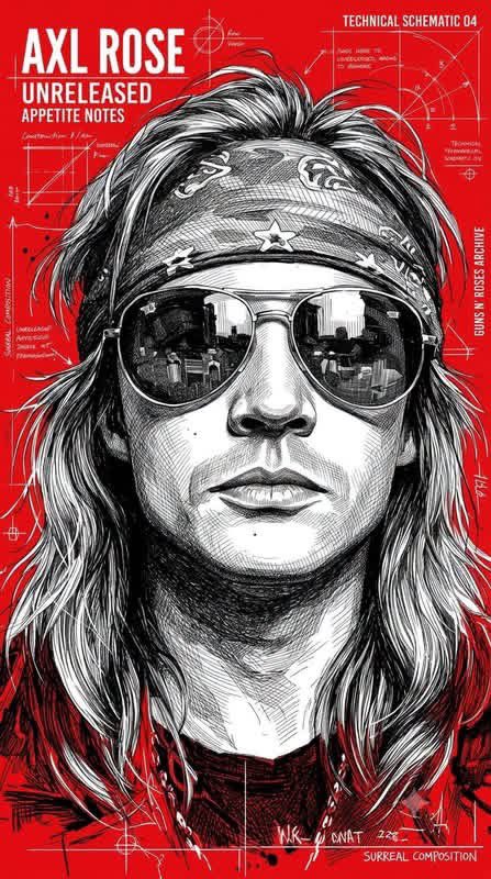 Monochrome Ballpoint Pen Magazine Poster
