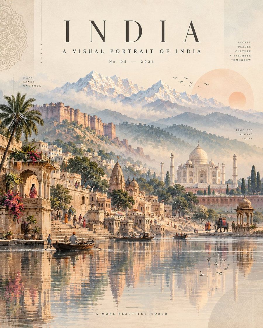 Elegant India Travel Poster