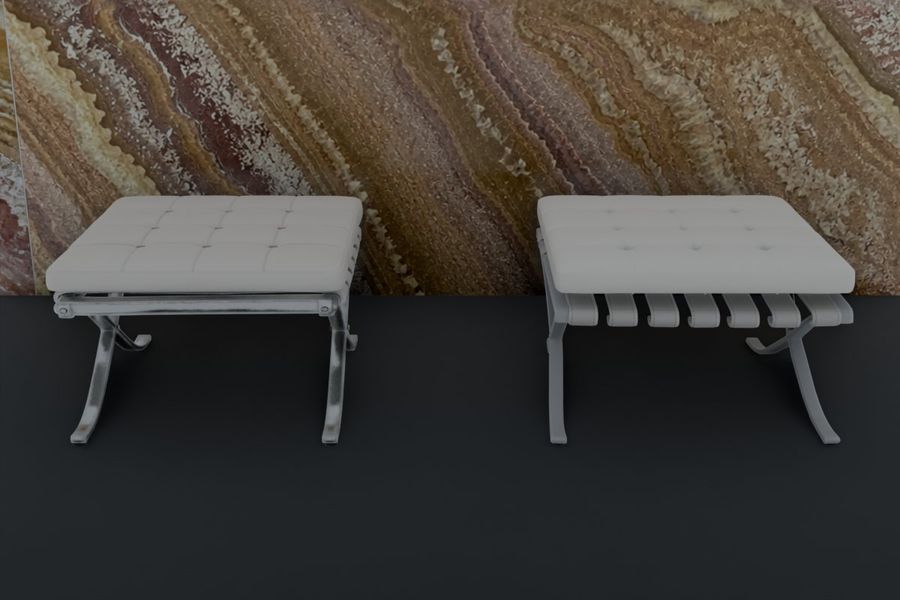 3D Ottoman Mesh Comparison