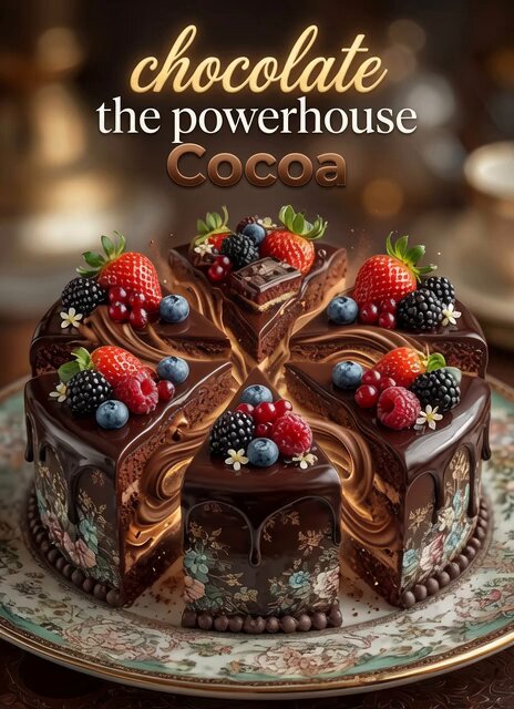 Rotating Chocolate Cake Animation