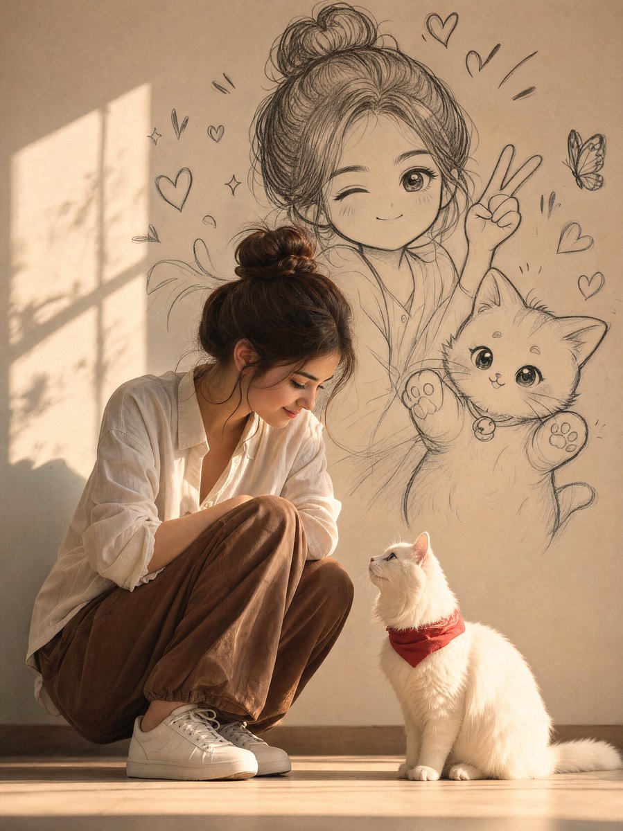 Realistic Lifestyle Photo with Graffiti Mural