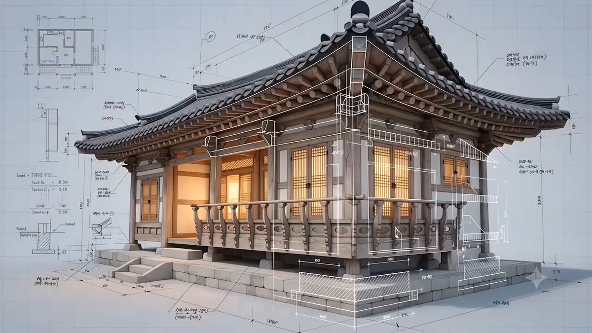 Korean Hanok Architecture Visualization