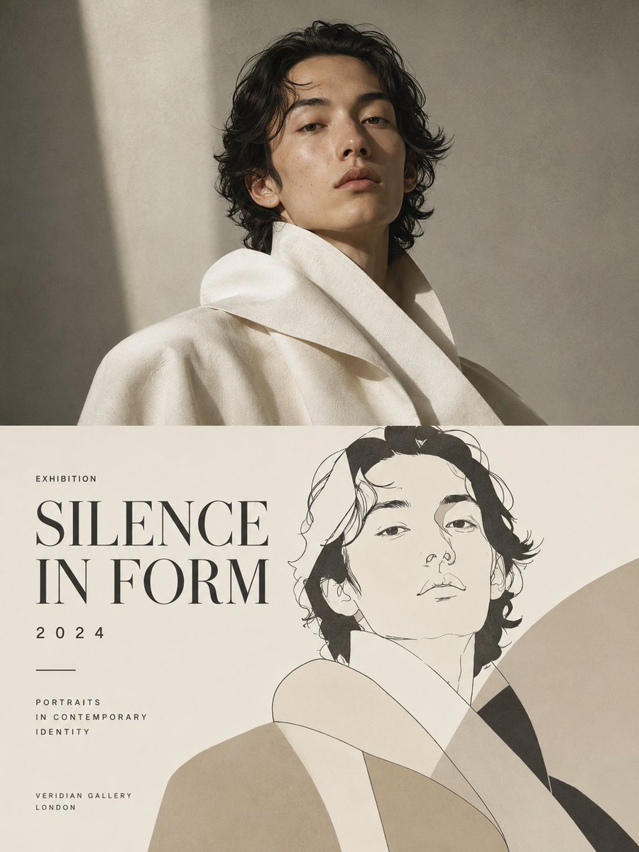 “Silence in Form” 展览海报