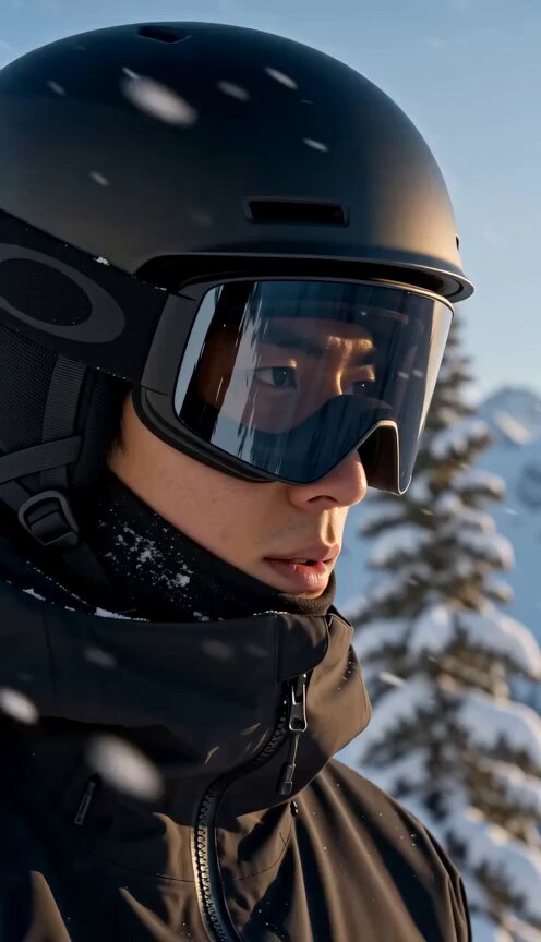 Snowboarding Avalanche Action Sequence