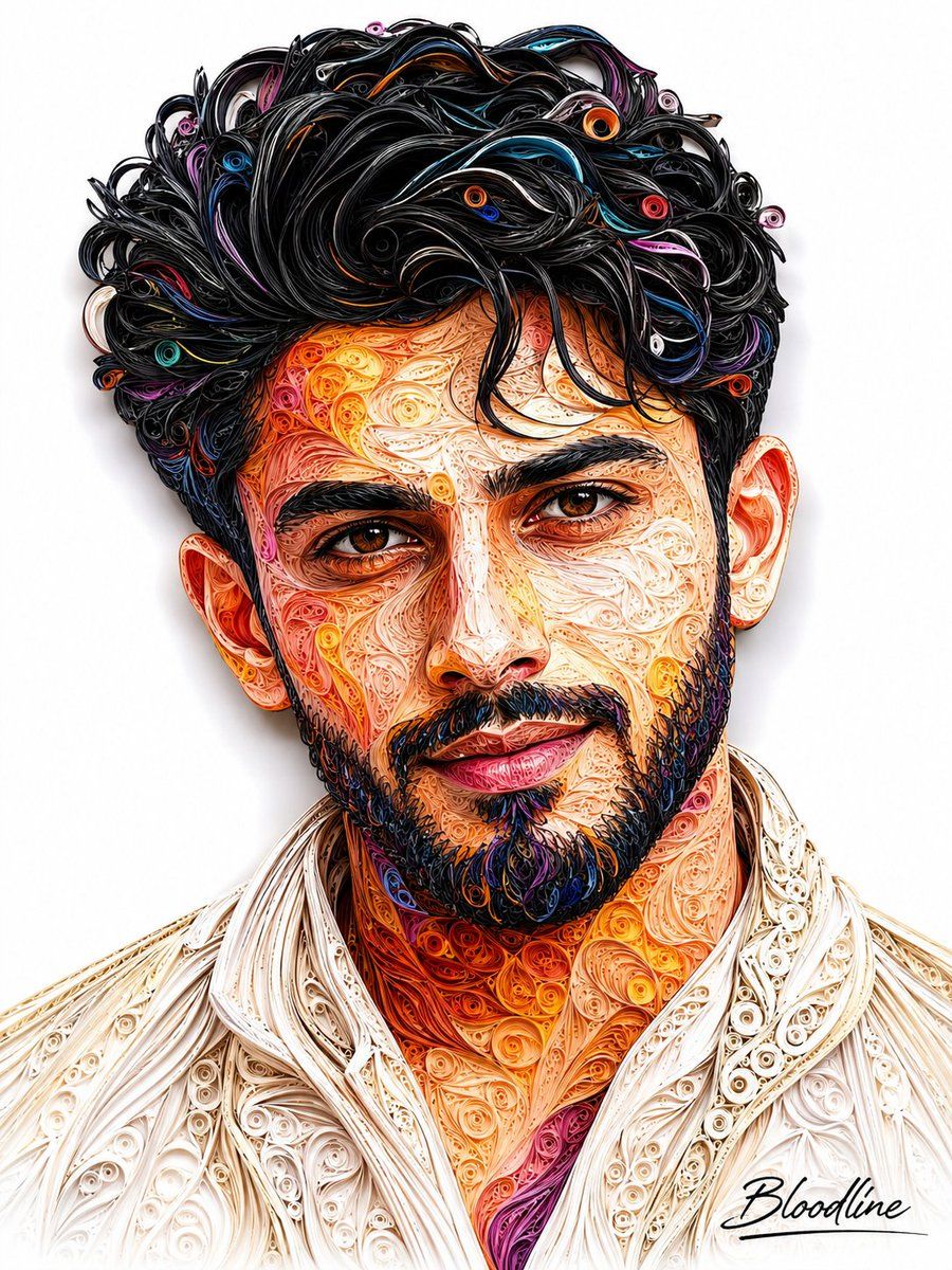 3D Quilling Art Portrait