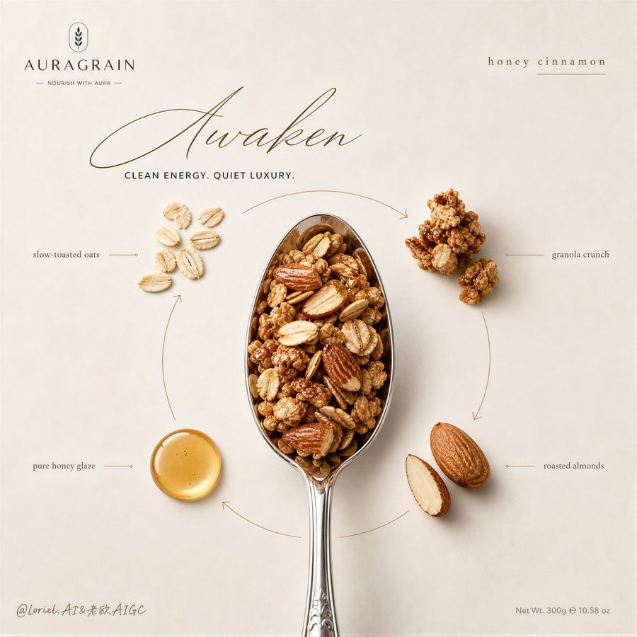 High-End Granola Advertisement Poster