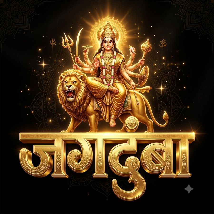 Golden Goddess Lakshmi Image