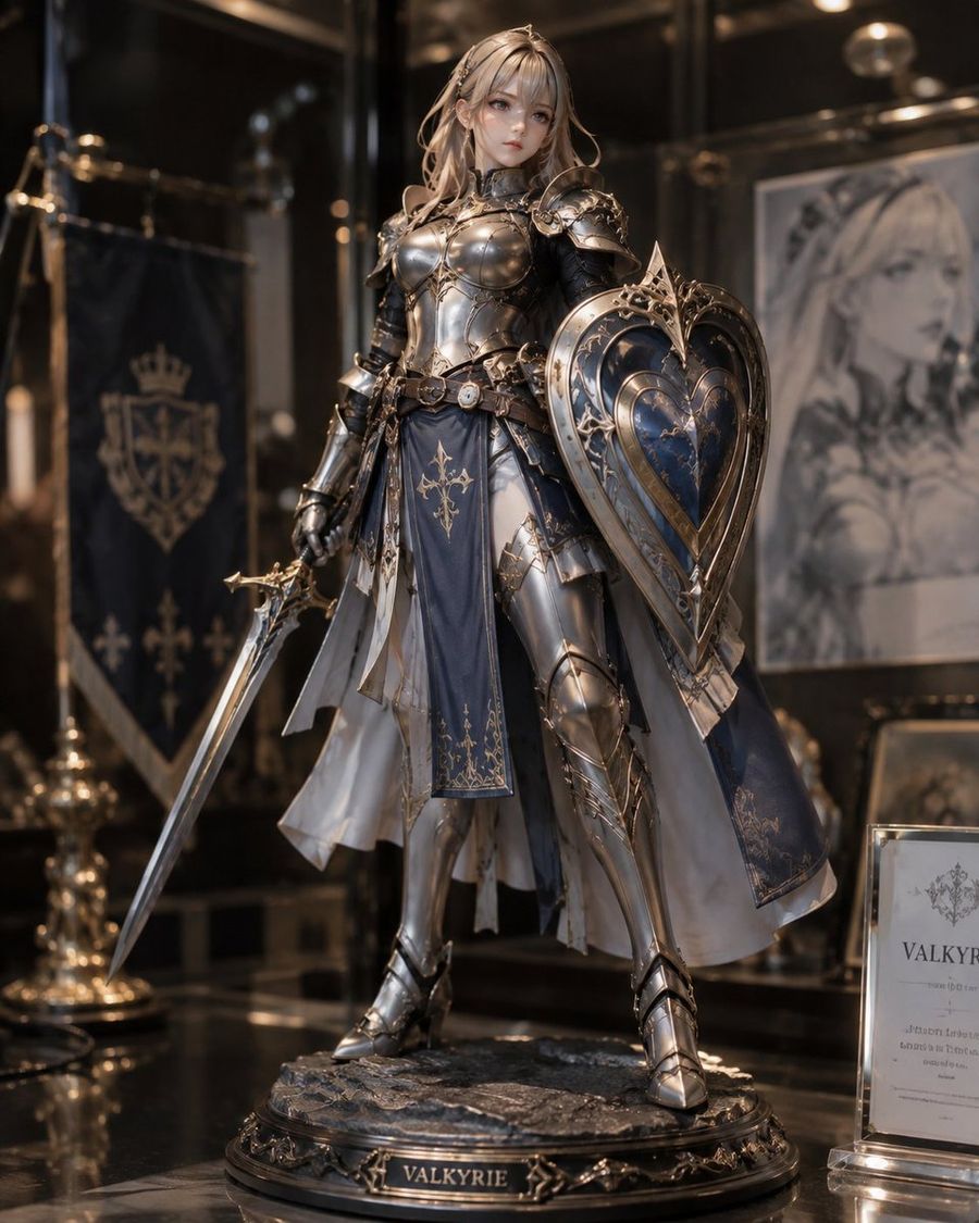 High-End Female Knight Figurine