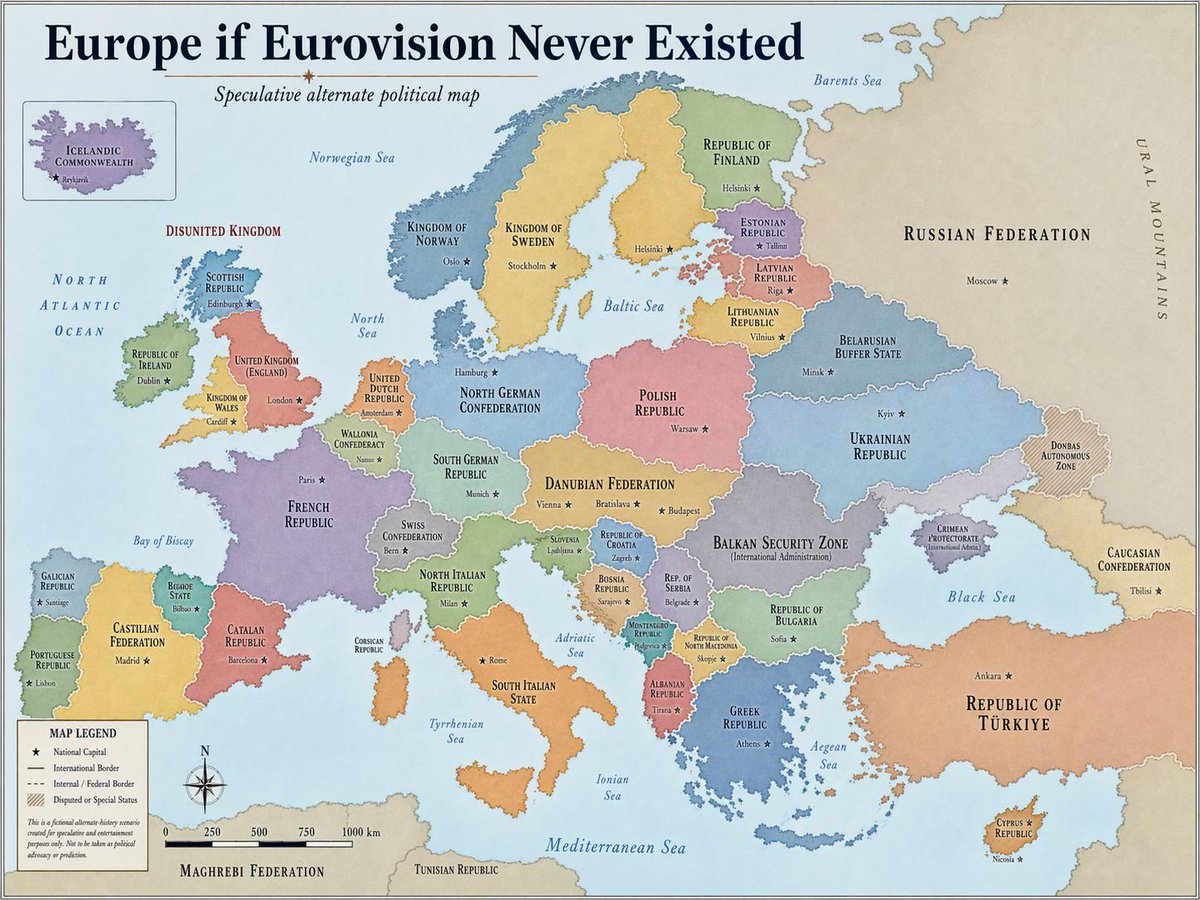 Alternate History European Political Map