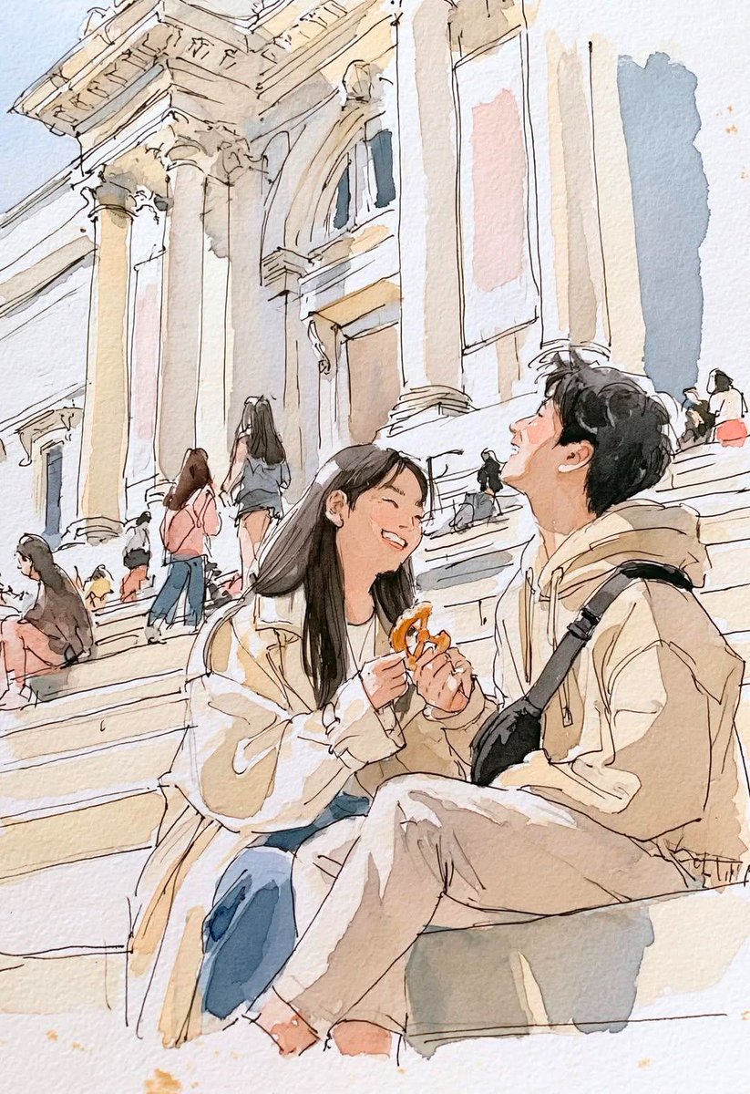 Watercolor Travel Sketch