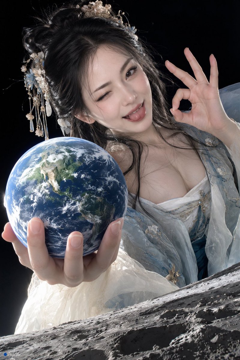 Planetary Scale Hanfu Giantess Prompt