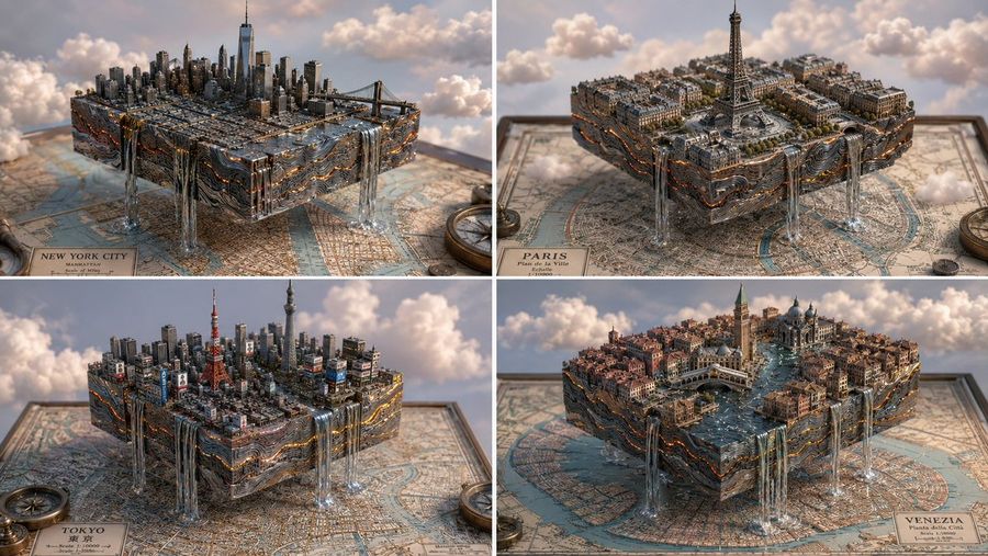 Isometric Magma Damascus Steel City