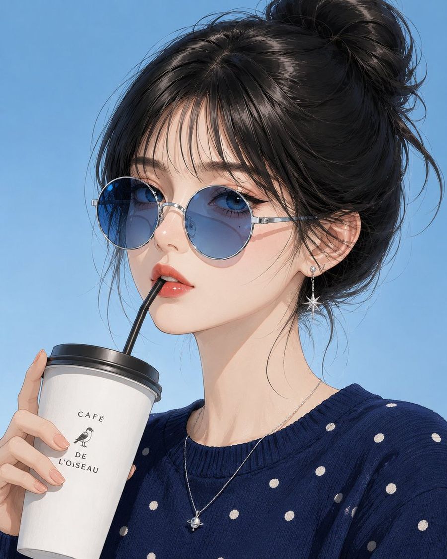 Anime Fashion Magazine Portrait